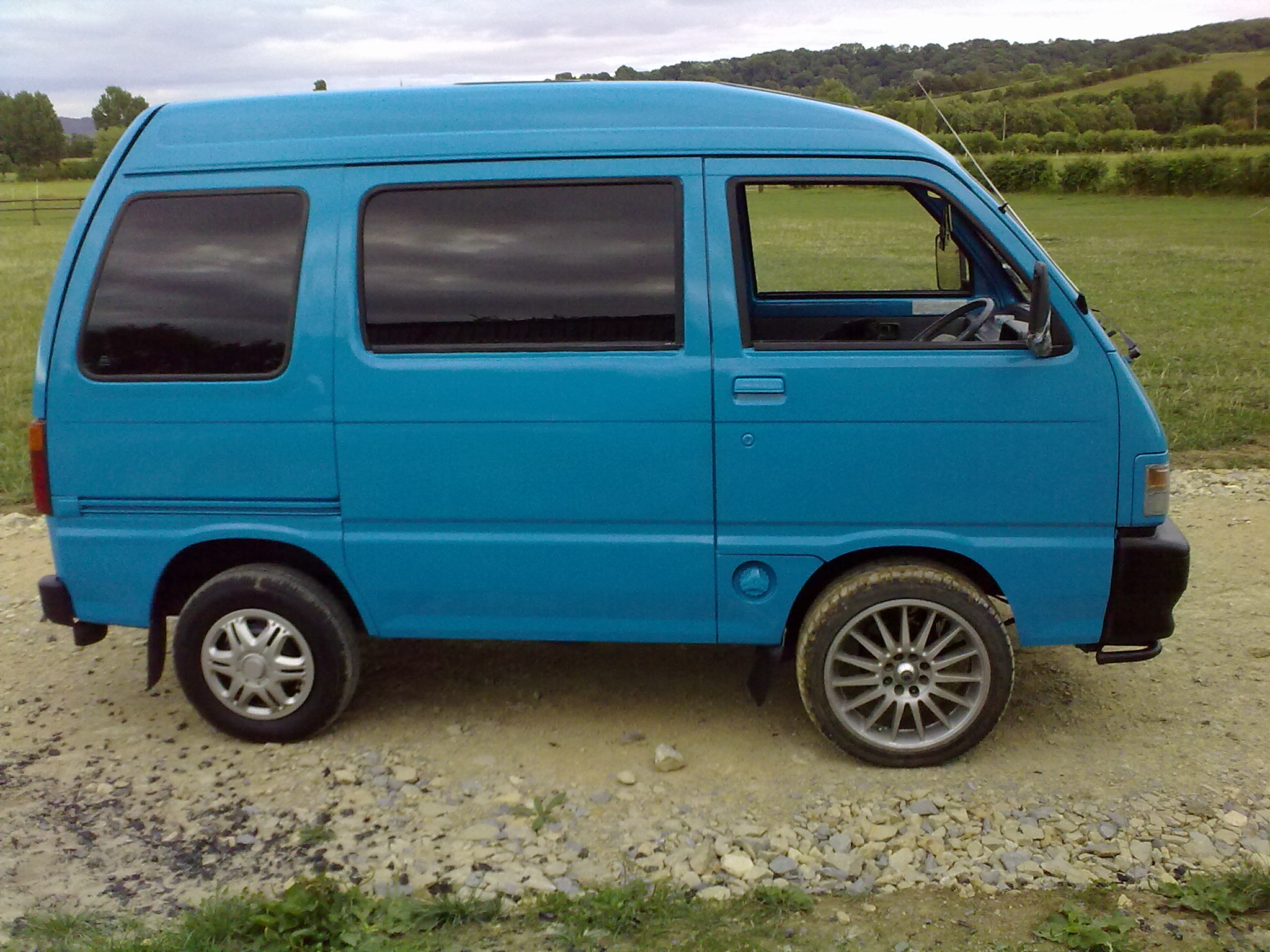 16'' alloys on my hijet.  Daihatsu Drivers Club UK