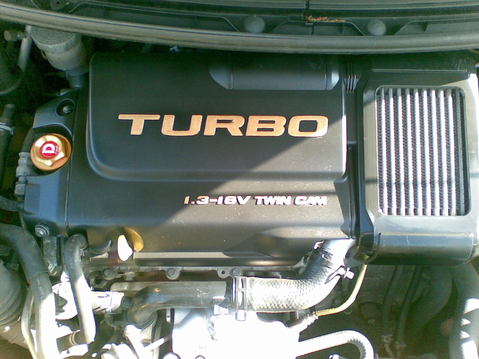 Coloured my letters on my YRV turbo engine cover | Daihatsu Drivers Club UK